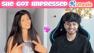 OMEGLE SHE GOT IMPRESSED 😍  Vishwas Kaushik [upl. by Tymothy]