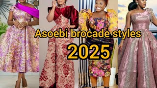 Most stylish brocade styles for ladies  Latest brocade damask gown styles  Asoebi styles 2025 [upl. by Liuka]