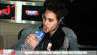 Jared Leto Interview Cauet Nrj le 20 mai 2011 [upl. by Treb276]