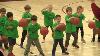 Lil Dribblers Entertain with Halftime Show [upl. by Ayahsal]