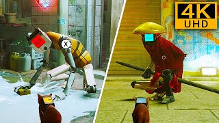 Stray  Cats First Meeting Scenes With Robots 4K 60FPS Ultra Graphics PC Gameplay [upl. by Edward]