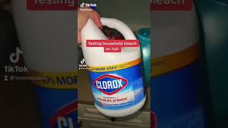 Testing Household Bleach on Hair 😱 [upl. by Hudson246]