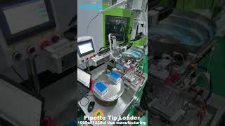 Pipette Tip Loader For 1000ul Tips Manufacturing  Connect With Injection Machine Pipette Tip Making [upl. by Mattland]