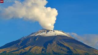 Jul 21 2024 Sunrise Timelapse at Popocatepetl Volcano Mexico [upl. by Proctor346]