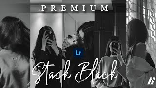 Stack Black Premium Lightroom Mobile Preset Free DNG XMP download [upl. by Juley423]