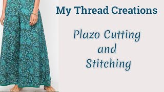 DIY Plazo cutting and stitching in 10 easy steps MTC [upl. by Adrahc]