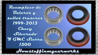 Como reemplazar los baleros y retenes traseros 1999 2013 Chevy Silverado y GMC Sierra 1500 [upl. by Dranoc610]