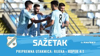 Pripremna utakmica Rijeka  Koper 41 sažetak [upl. by Graves]