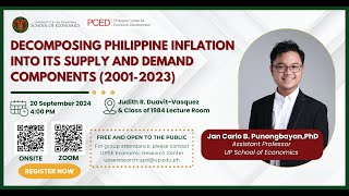 Seminar Decomposing Philippine Inflation Into Its Supply and Demand Components [upl. by Yecal264]