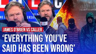 James OBrien takes on farright sympathiser after riots  LBC [upl. by Hayn912]