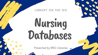 Nursing Databases [upl. by Hurwitz]