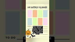 Checkout My designed October Planner From My Website link in Description [upl. by Enamrahs819]