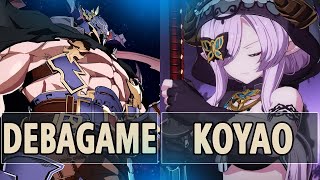 GBVSR🔥Debagame Vaseraga Vs Koyao Narmaya BButterfly🔥 High Level Gameplay [upl. by Hervey359]