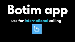 Botim App use for free International calling [upl. by Aihtak]