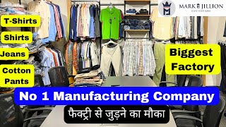 Biggest Clothes Manufacturer in DelhiMark Jillion ShirtJeansTrouser फैक्टरी से खरीदें Wholesale [upl. by Gavra]