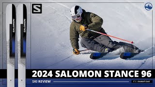 2024 Salomon Stance 96 Ski Review with SkiEssentialscom [upl. by Nuawed]