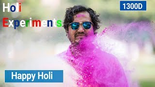 Canon 1300D Holi Photoshoot Experiment [upl. by Iralam]