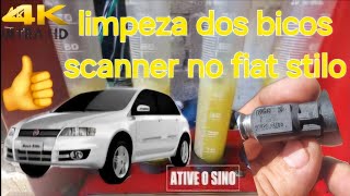 scanner multi ecuscan no fiat stilo mais limpeza dos bicos [upl. by Enilesoj810]