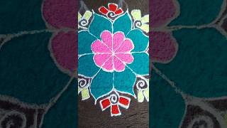 Rangoli design  rangoli  easy rangoli for diwali [upl. by Tenney488]