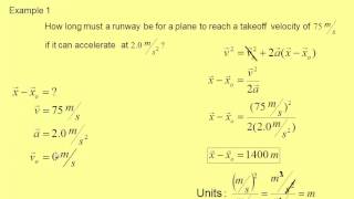 Uniformly Accelerated Motion Examples [upl. by Ailbert245]