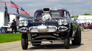 These are The Best Sounding Cars of the 60s  Gassers Powered By V8 Engines Quarter Mile Drag Race [upl. by Photima]