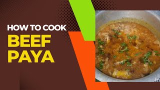 Beef paya recipe special Khas Sardiyon ka liye special Dish indiandish afshacookinglabenjoy [upl. by Theda722]