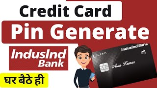 Indusind Bank Credit Card Pin Generation  Pin Change amp Reset Pin credbins [upl. by Adirf214]