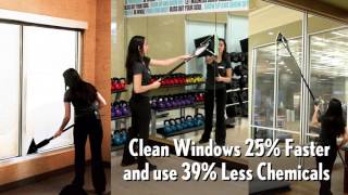 Unger Stingray Indoor Window Cleaning Supplies for Fitness Studios [upl. by Isnan]