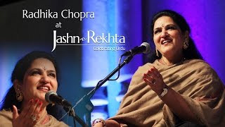 Aapki Yaad Aati Rahi Raat Bhar  Radhika Chopra  JashneRekhta 2015 [upl. by Rodoeht]