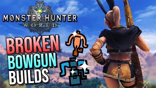 2 EASY and STRONG Bowgun Builds of Monster Hunter World [upl. by Geanine]