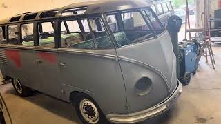 1954 Barndoor 23 Window Deluxe Bus arrives at the shop for a full restoration [upl. by Orford]