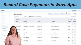 Recording Cash Payments in Wave Apps [upl. by Sixla]