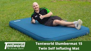 Tentworld Slumbermat 15 Twin Self Inflating Mat [upl. by Rapsac]