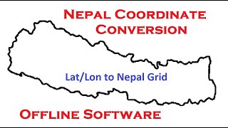 Offline Coordinate Conversion  Nepal Coordinate Conversion  Survey Nepal [upl. by Eldreda190]