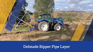 Delmade Ripper Pipe Layer in action [upl. by Alesig]