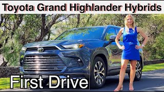 2024 Toyota Grand Highlander Hybrid review  Best Toyota Yet [upl. by Ecnirp]