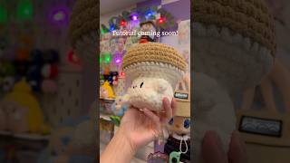 Crochet Shiitake Mushroom 🍄 amigurumi [upl. by Iorgo]