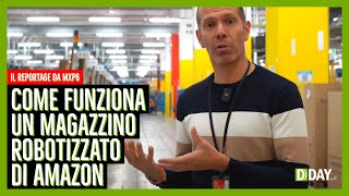 Come funziona un magazzino robotizzato di Amazon [upl. by Isle356]