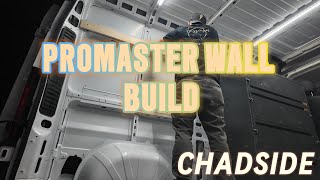 PROMASTER WALL BUILD [upl. by Willet827]