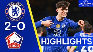 Chelsea 20 Lille  Havertz amp Pulisic Score In Solid First Leg Win Champions League Highlights [upl. by Lili924]