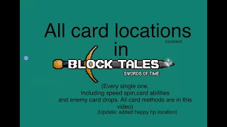 all card locations in Block Tales Roblox updated [upl. by Omixam]