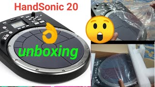 How to Roland HPD 20 HandSonic unboxing HPD20 Oeview [upl. by Havstad]