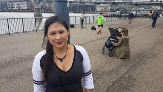 South Bank London Soho  My Beautiful Wife Birthday  Blasian Couple [upl. by Ellerey519]