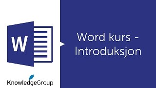 Word kurs  Introduksjon  Norsk 2016  2013  2010 [upl. by Berkin]