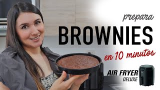 Cómo hacer BROWNIES en la AirFryer  Receta Fácil y Rápida [upl. by Jeanette372]