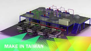 sugarcane bagasse plates making machine in Taiwan [upl. by Atalanta84]