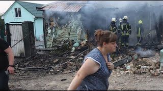 Kyiv Aftermath of Largest Russian Missile Attack in Months [upl. by Anires]