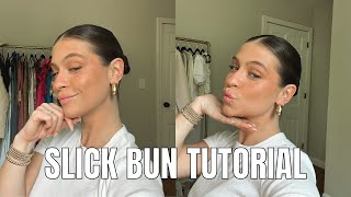 SLICK  SLEEK BUN HAIR TUTORIAL [upl. by Cagle]