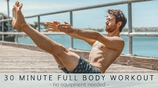 30 MINUTE FULL BODY WORKOUT  No Equipment  Tim Senesi [upl. by Rosana2]