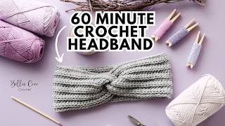 Crochet a Headband in Just 60 Minutes Fast and Easy Crochet For Beginners [upl. by Jenda]